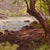 René Charles Edmond His, Landscape with River, Early 1900s, Oil on Canvas, Framed For Sale - Image 4 of 11