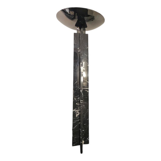 Vintage Marble Floor Lamps by Lella and Massimo Vignelli, 1980s, Set of 2 For Sale