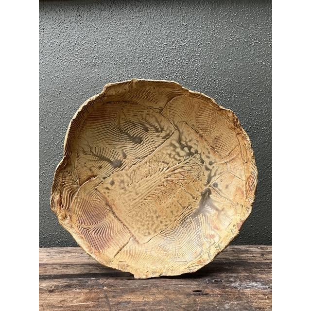 Late 20th Century Vintage Original Slab Built Pottery Platter For Sale - Image 5 of 16
