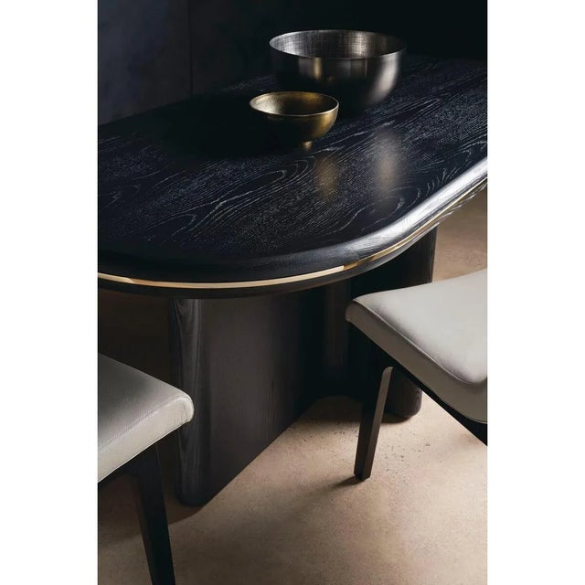2020s Black Modern Dining Table For Sale - Image 5 of 7