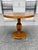 This Art Deco walnut round table was hand-crafted in the 1930s in Sweden. Harking back to Biedermeier design, the table...