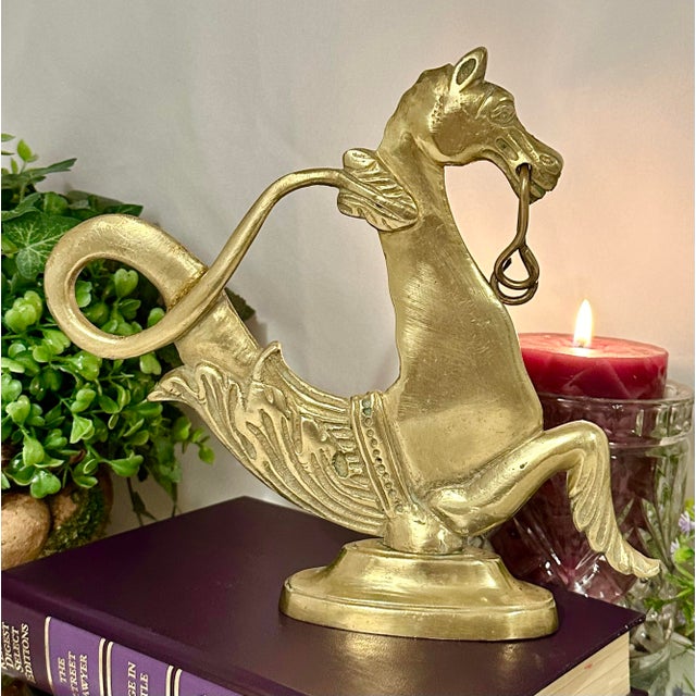 Metal Brass Venetian Seahorse Vintage Gondola Oar Lock - 1 For Sale - Image 7 of 8