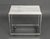 Modern Vintage Carrara Marble Top Chrome Side Table For Sale In New York - Image 6 of 11
