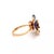 Rosato Diamond 18k Rose Gold Purple Enamel Flower Ring, Size 6.5 For Sale In Miami - Image 6 of 8