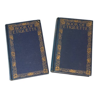 Antique Etiquette Book Set For Sale