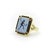 Metal 1990s 18k Gold Josephine Baker Banded Agate Intaglio Ring With Enamel and Rubies, Size 7 For Sale - Image 7 of 13