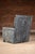 Animal Skin Contemporary Italian Leather Chair and Ottoman Set by Roche Bobois in Black For Sale - Image 7 of 9