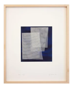 Tom Henderson "Moiré Indigo", Painting
