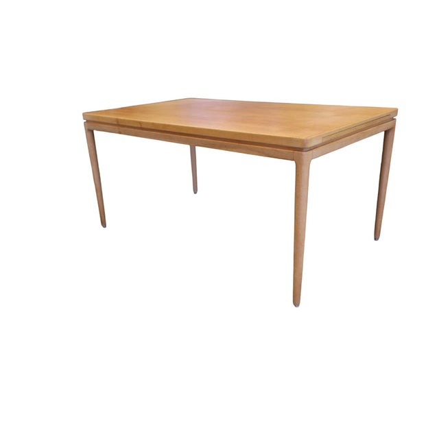 Mid-Century Modern Oak Dining Table by Johannes Andersen for Chr. Linnebergs Møbelfabrik, 1960s For Sale - Image 3 of 9
