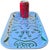 Mid-Century Modern Luke Edward Hall for Svenskt Tenn Endymion Green & Blue Wood Serving Tray For Sale - Image 3 of 9