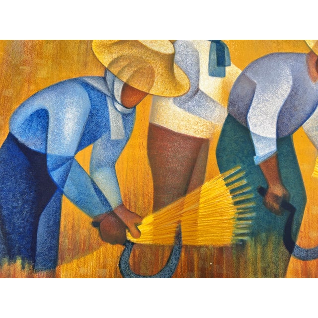 Louis TOFFOLI (Trieste, 1907 – Paris, 1999) The Harvest Original color lithograph on paper Signed in pencil lower right,...