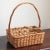 Offering a fun little wicker drink /cocktail caddy, circa 1960. This handy little caddy makes it easy to carry glassware...