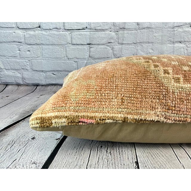 16 x 24 Rug Pillow Ottoman Sanctuary Turkish Pillow Cushion Cover For Sale - Image 4 of 4