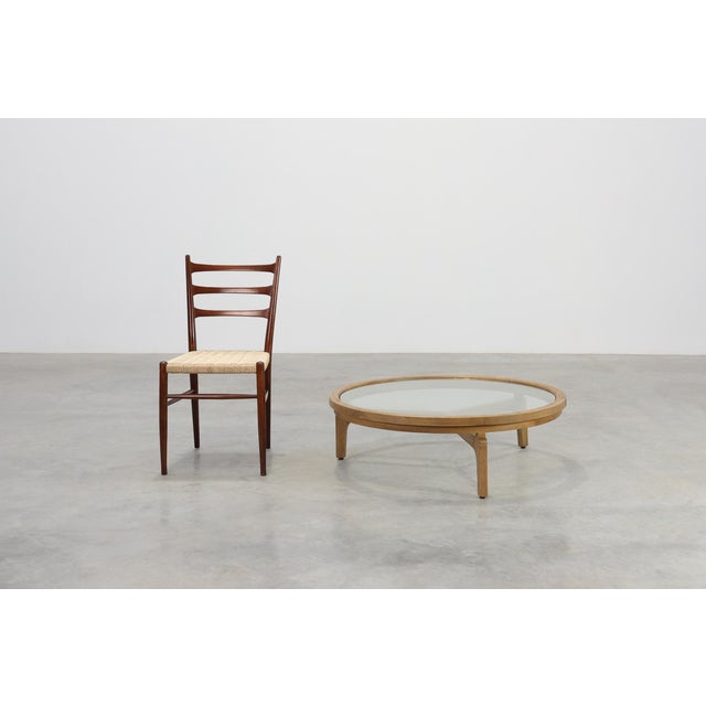Mid-Century Modern Modern Table in Ceder Wood and Glass, Italy, Late 20th Century For Sale - Image 3 of 13