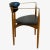 Selig Dan Johnson Walnut and Brass Viscount Chair by Selig For Sale - Image 4 of 7