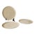 Russel Wright Oneida Linen White 9-3/8" Salad Plates - Set of Three - Euc - New - Unused For Sale