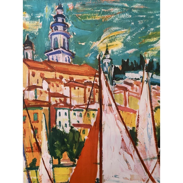 1960s Côte d'Azur Poster by Marcel Limouse, 1960 For Sale - Image 5 of 14