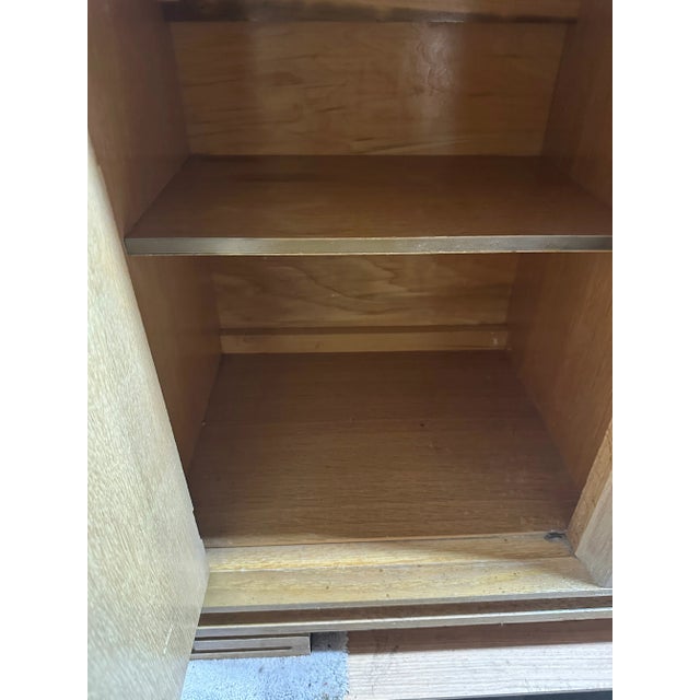 James Mont Oak Chinoiserie China Cabinet For Sale - Image 12 of 15
