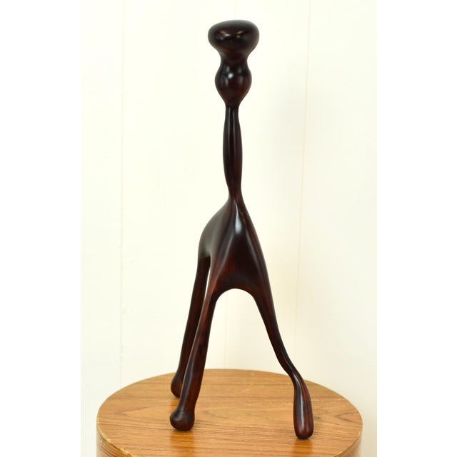 Freeform Modernist Carved Wood Table Top Sculpture Biomorphic For Sale - Image 4 of 10