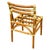 Yellow Restored Mid-Century Geometric Rattan Dining Side Chairs W/ 3 Strand Back For Sale - Image 8 of 9