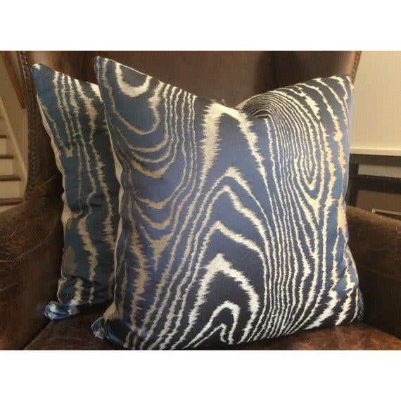 Schumacher Faux Bois Pillows A Pair Chairish