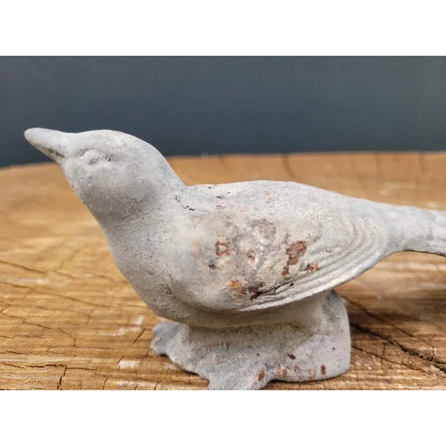 Cast Iron Statue Birds, Set of 2 For Sale - Image 11 of 13