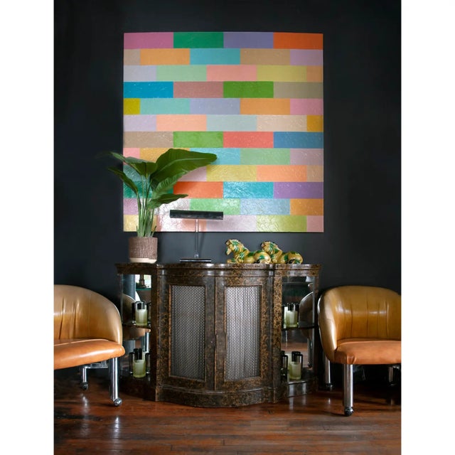 1970s Mastercraft Demilune Faux Tortoise Cabinet Attributed to Henredon For Sale - Image 11 of 11