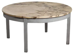 Gustavian Style Sofa Table with Marble Top, 20th Century