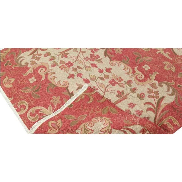 Handwoven Flatweave Chinese Area Rug 4'0"×6'0" For Sale - Image 9 of 10