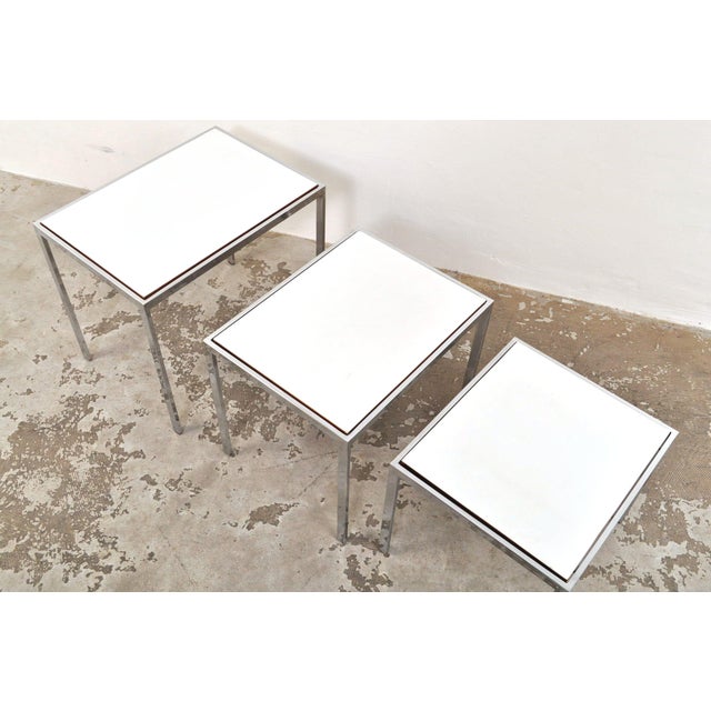 Vintage Nesting Tables by Cees Braakman for Pastoe, 1960s, Set of 3 For Sale - Image 6 of 12