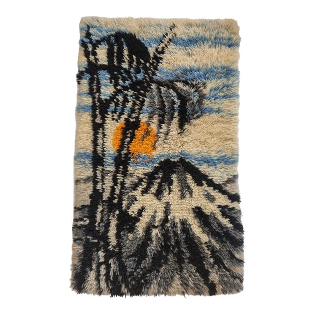 Mid-Century Danish Wool Tapestry, 1960s For Sale