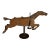 Late 19th-Century American Carved Wood Carousel Horse on Cast Iron Stand For Sale
