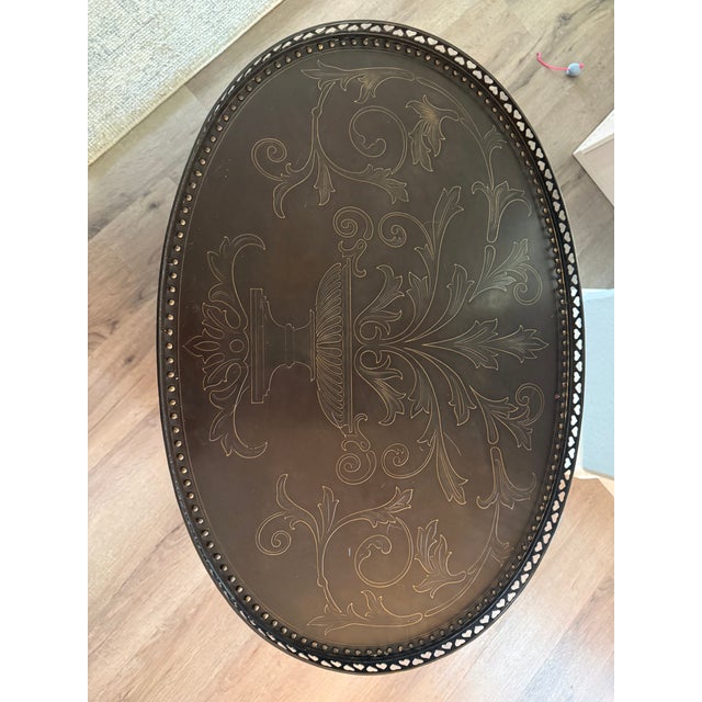 1990s Theodore Alexander Armoury Table For Sale - Image 10 of 10