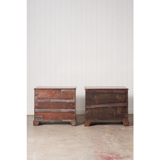 Rare Matched Pair 19th Century Oyster Cut Beside Chests For Sale - Image 10 of 11