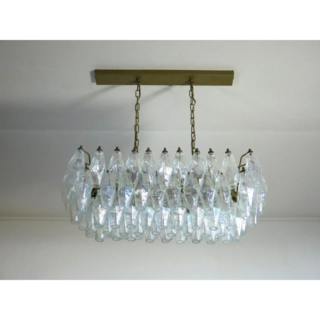 Murano Poliedri Chandelier with Inscent Glasses from Carlo Scarpa, 1990s For Sale - Image 13 of 13