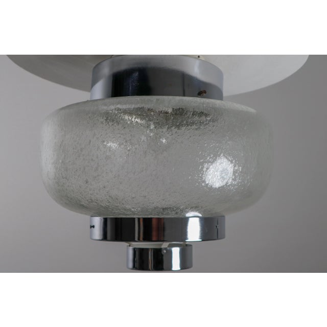 Mid-Century Modern Flush Mount with Bubble Glass Shade, 1970s For Sale - Image 11 of 11
