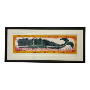 Peter Sís Untitled (Whale), 2004 Etching and Aquatint 21/75, Signed - Framed