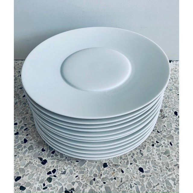 1990s Mikaela Dorfel Mono Germany Gemiini Porcelain Salad/Luncheon Plates - Set of 6 For Sale - Image 4 of 8