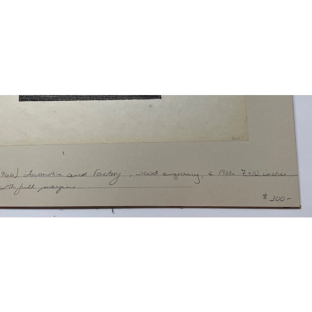 American 1936 "Locomotive" Philadelphia WPA Style Woodblock Print by Salvatore Pinto For Sale - Image 3 of 13