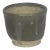 1986 Signed Studio Pottery Cup, Ash Glaze With Cobalt Blue Mark For Sale