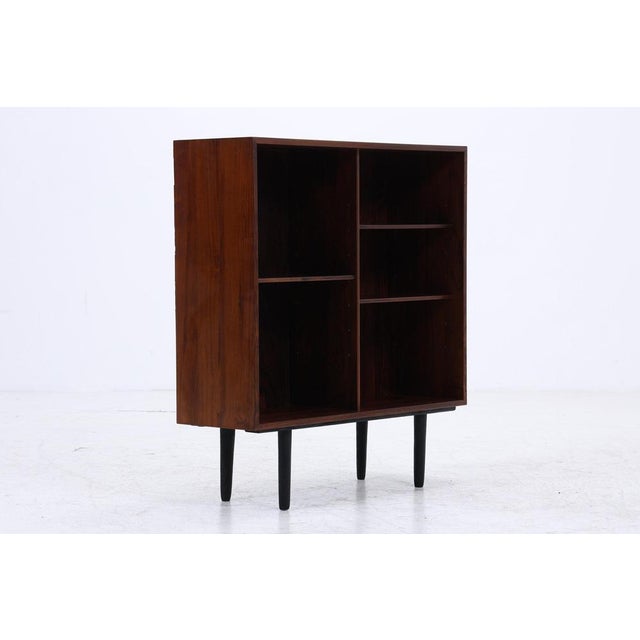 Vintage Scandinavian Rosewood Bookcase with Black Legs, 1960s For Sale - Image 9 of 11