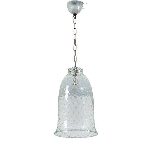 Vintage Bulicante Glass Pendant Lamp from Barovier & Toso, 1950s For Sale