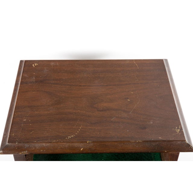 Mid 20th Century Vintage Salesman Sample Queen Anne Style Two Drawer Side Table For Sale - Image 5 of 11