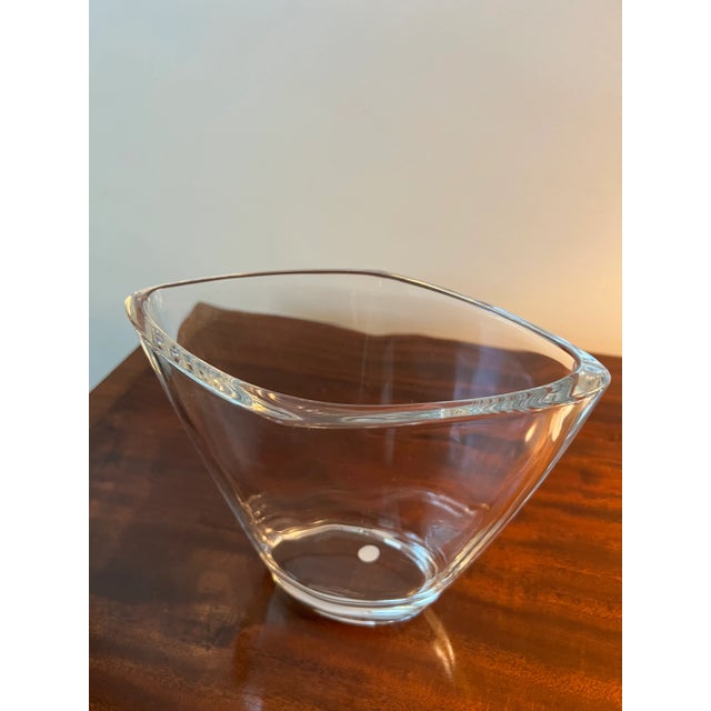 Vintage Tiffany & Co. crystal glass vase Delta Sky Miles. No cracks or chips. Near mint