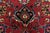 Mashad Rug 9’8” X 12’3” Red Wool Vintage Traditional Hand-Knotted Carpet For Sale In Philadelphia - Image 6 of 15