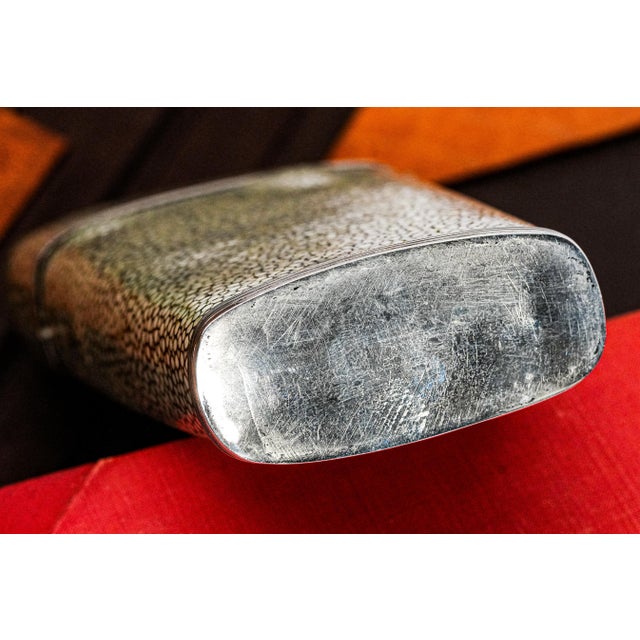 Rare 18th Century Shagreen Leather Sterling Silver Etui Desk Measurement Kit For Sale - Image 13 of 17