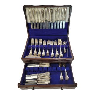 Late 19th Century 114 Piece Set of Rosmüller & Comp. 800 Silver Flatware Set, Pforzheim, Germany For Sale