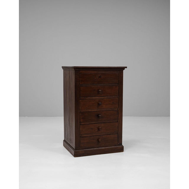 19th Century France Brown Wood Chests of Drawers For Sale - Image 9 of 11