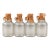 1920s Illinois-Pacific Ipg Textured Glass Jugs With Covered Stoppers, Set of 4 For Sale