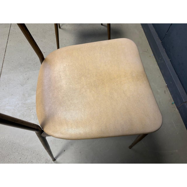 Mid-Century Modern Italian Brass Dining Chairs, 1950s, Set of 4 For Sale - Image 11 of 14